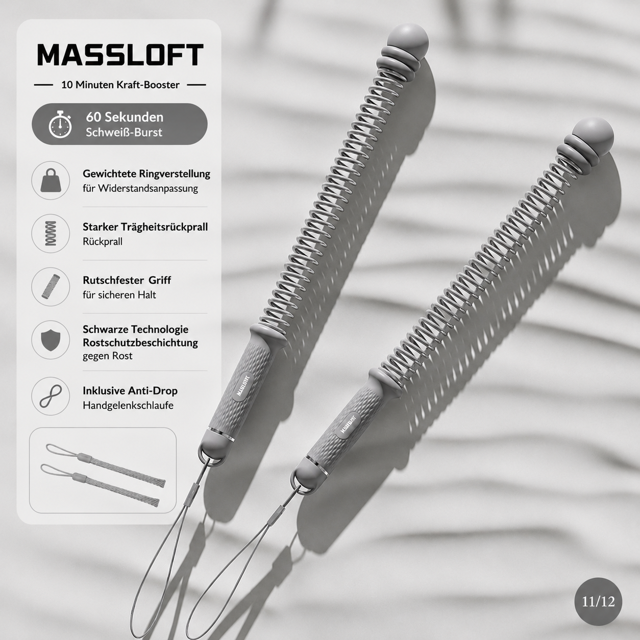 MassLoft Kabelloses Battle Rope